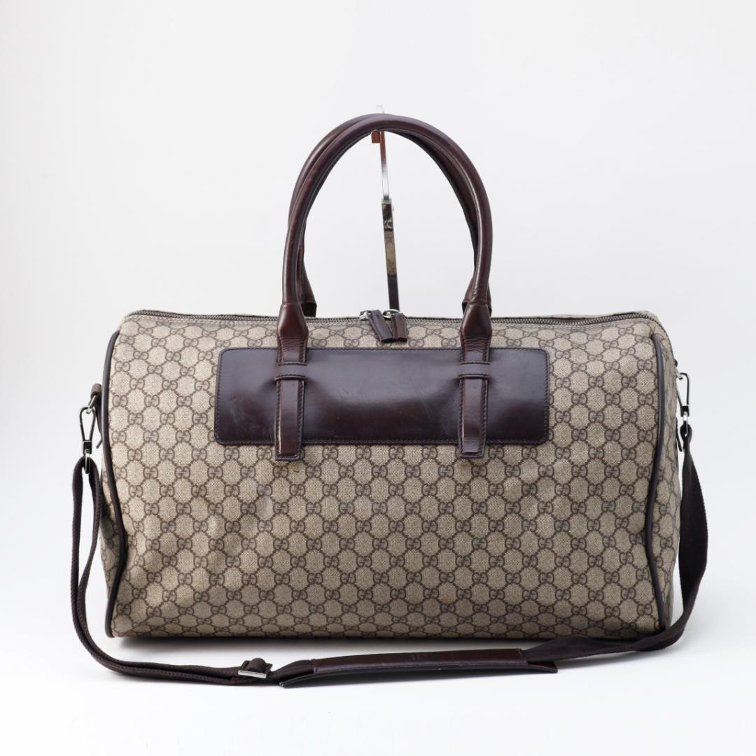 K3962M 美品 グッチ GGスプリーム 2way ボストンバッグ イタリア製