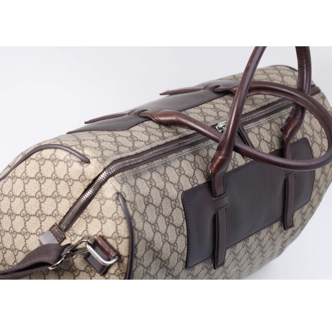 K3962M 美品 グッチ GGスプリーム 2way ボストンバッグ イタリア製