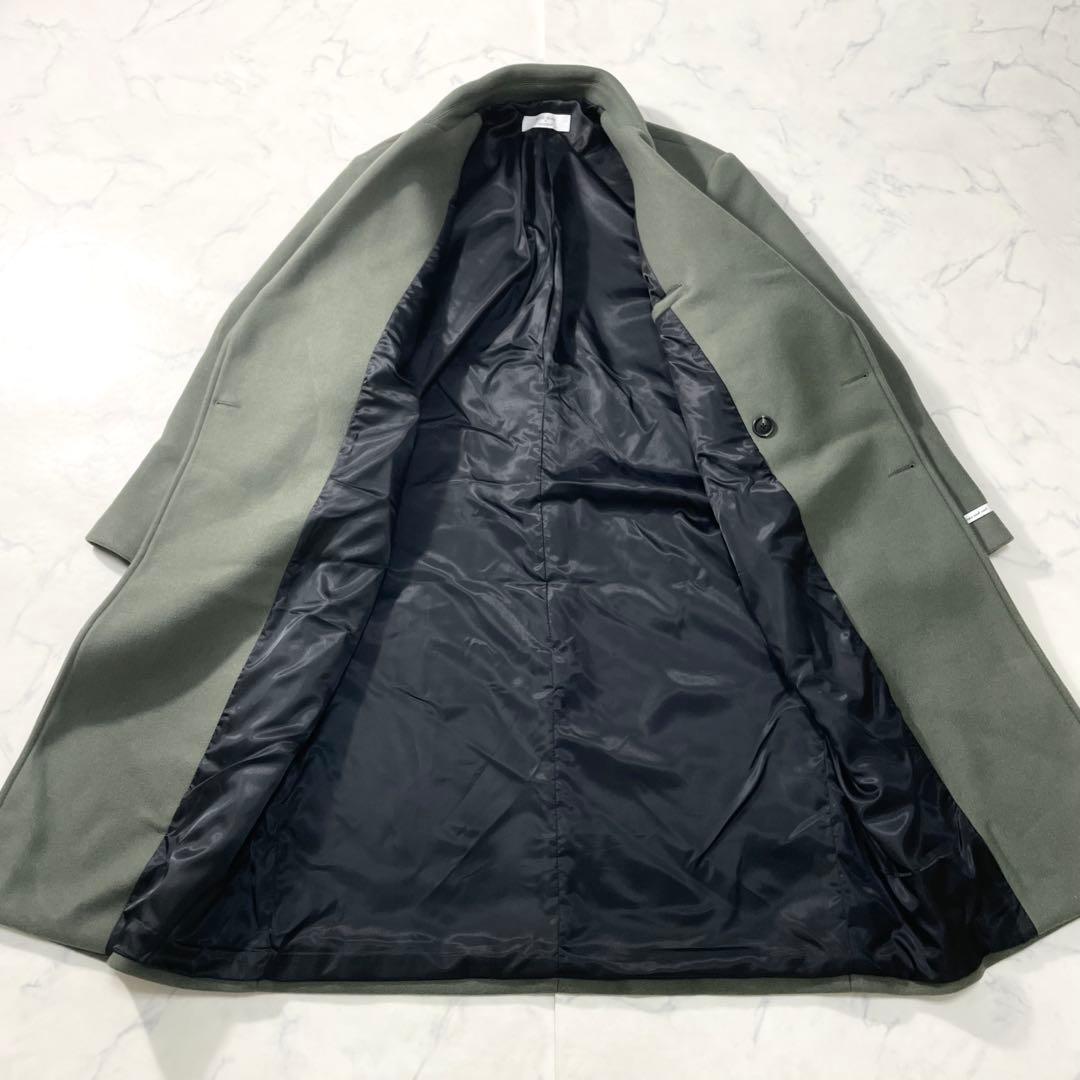 韓国 well done × mined ロングダブルブレスト チェスターコート