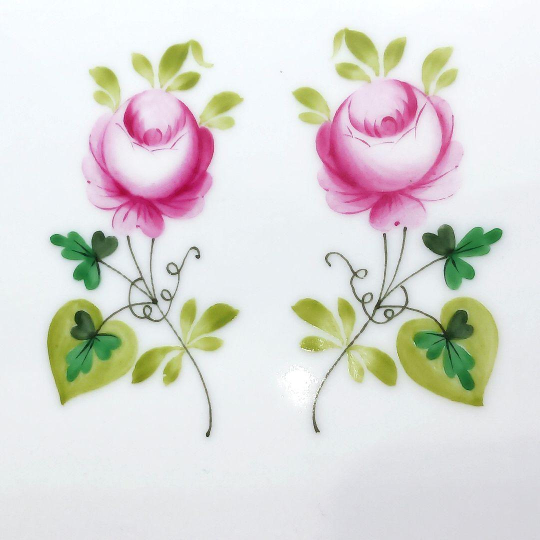 Y2849-3 ヘレンド ウィーンの薔薇 陶板画 額装 箱付き