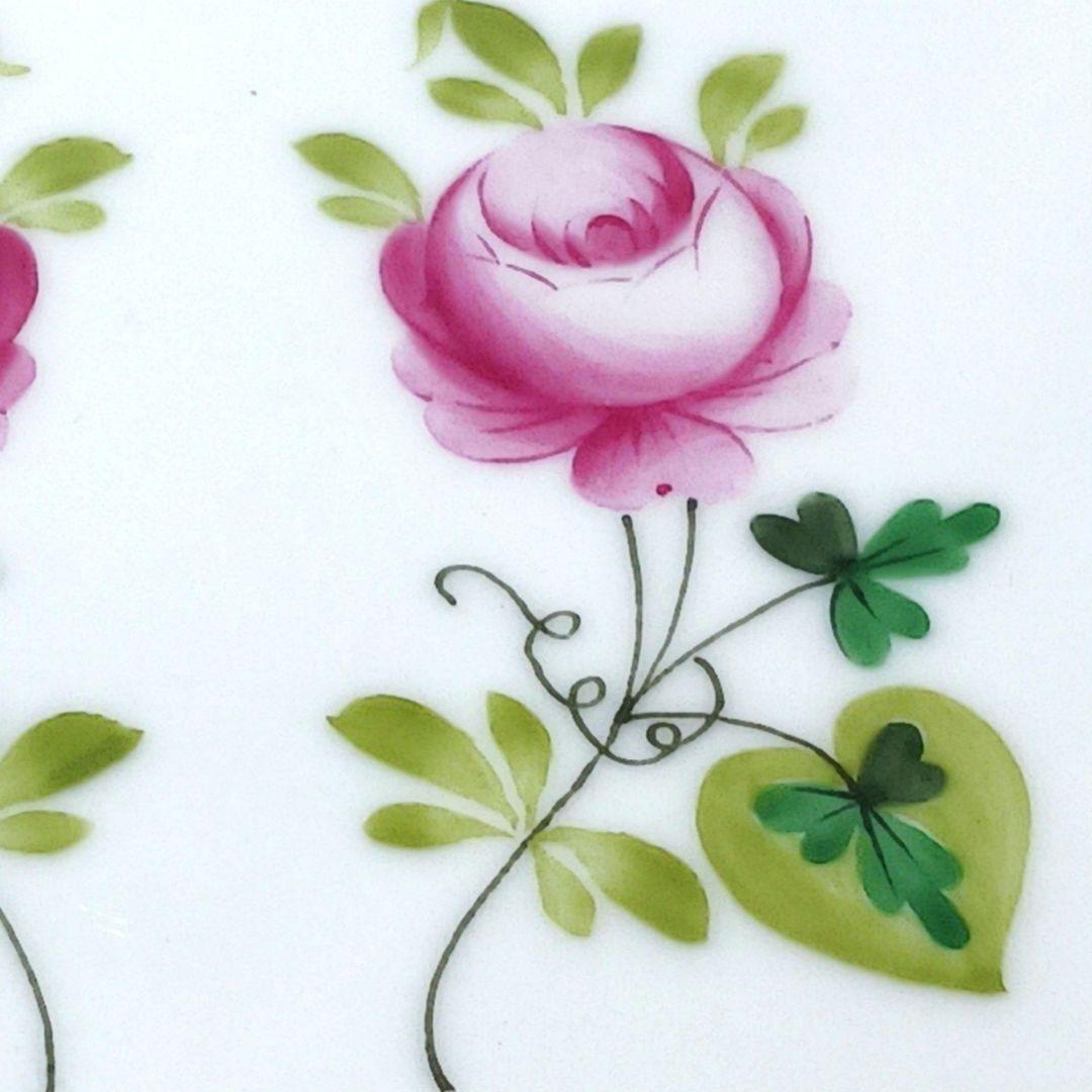 Y2849-3 ヘレンド ウィーンの薔薇 陶板画 額装 箱付き