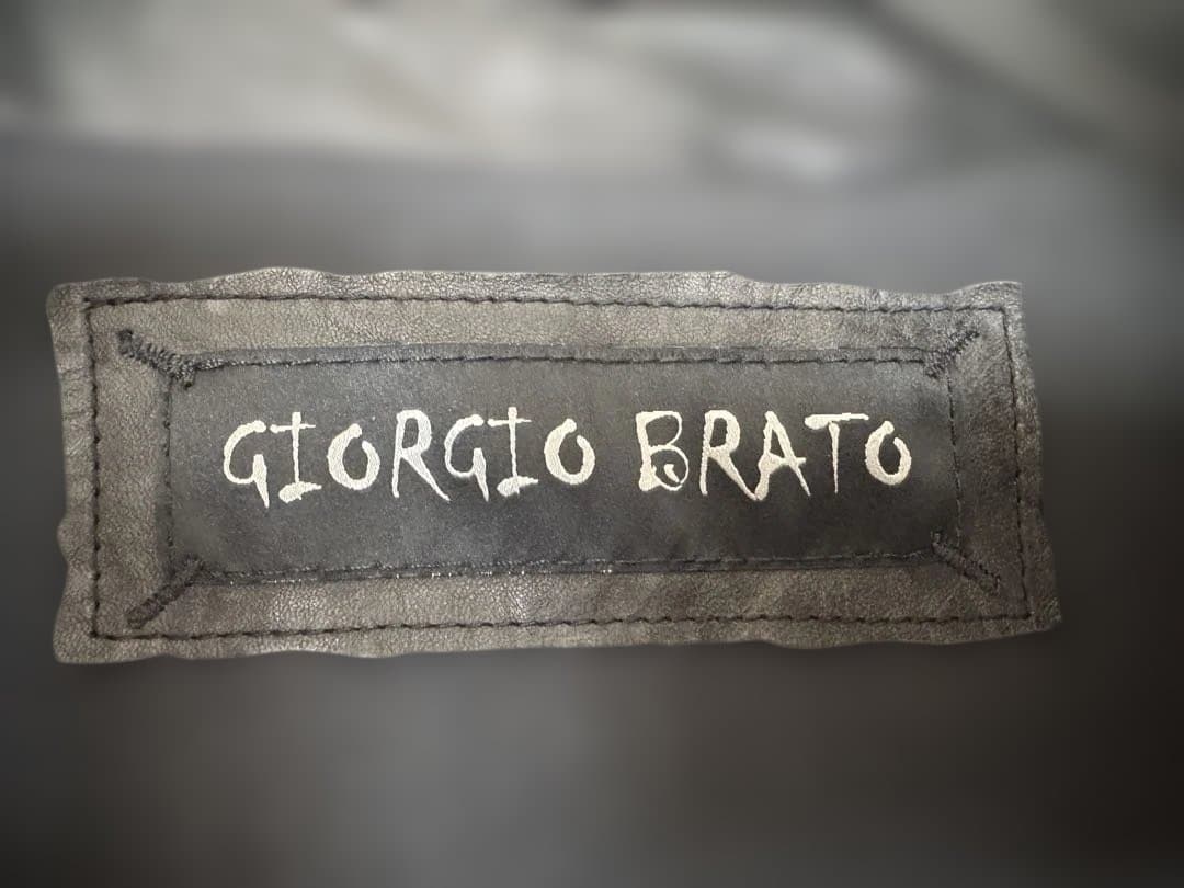 GIORGIO BRATO レザーシングルライダースジャケット48