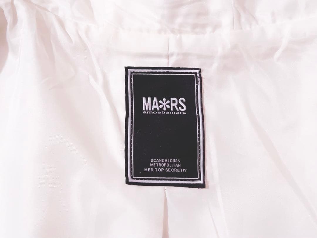MARS 袖ファーリボンフード付きショートコート