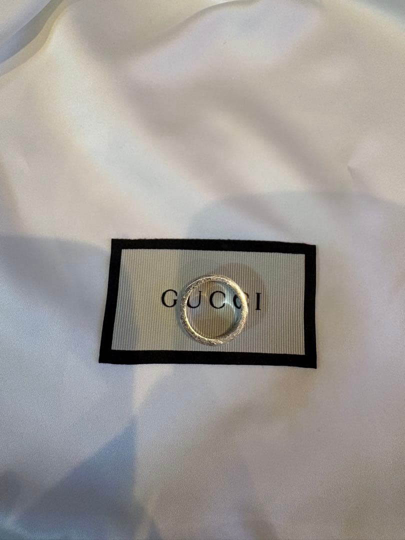 GUCCI シルバーリング ビーリング　silver925 17号