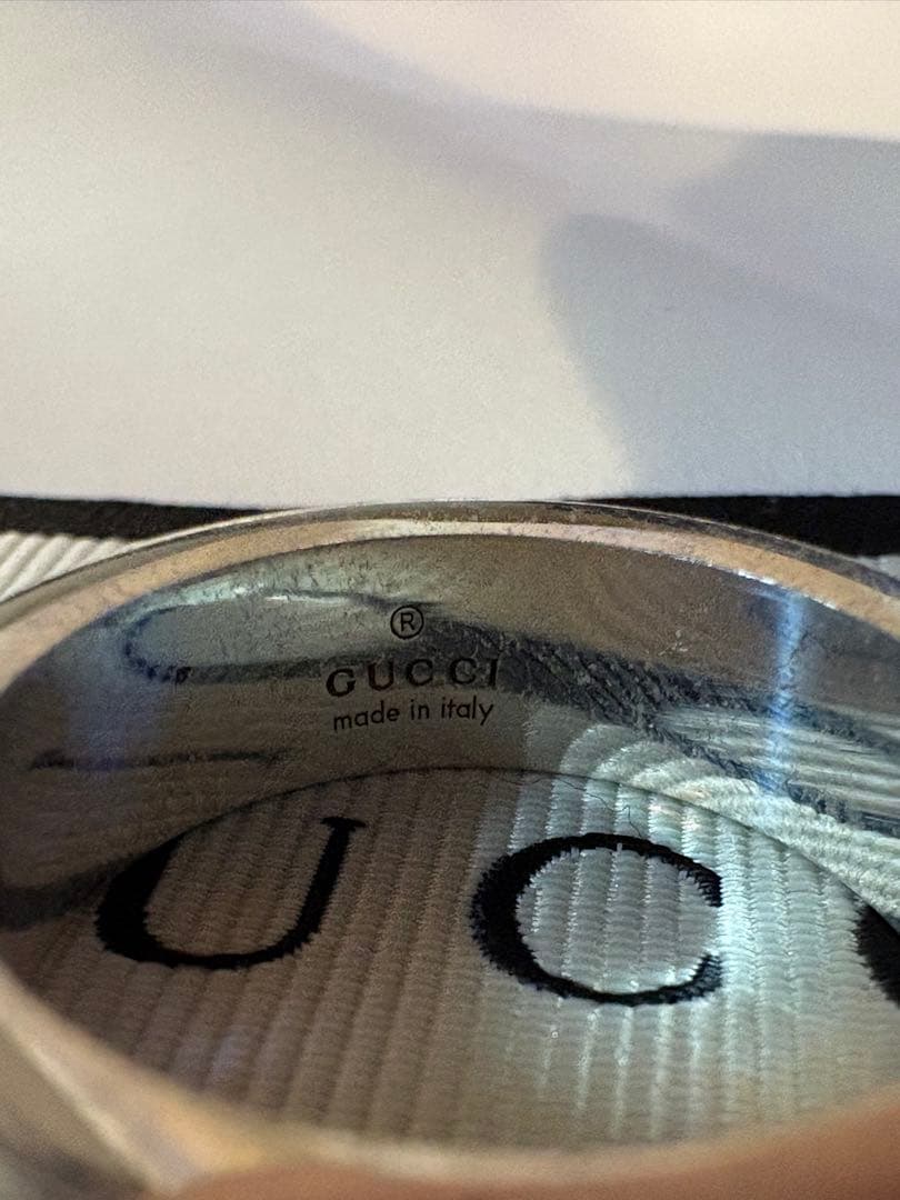 GUCCI シルバーリング ビーリング　silver925 17号