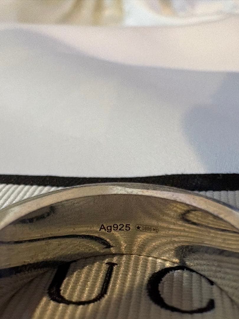 GUCCI シルバーリング ビーリング　silver925 17号