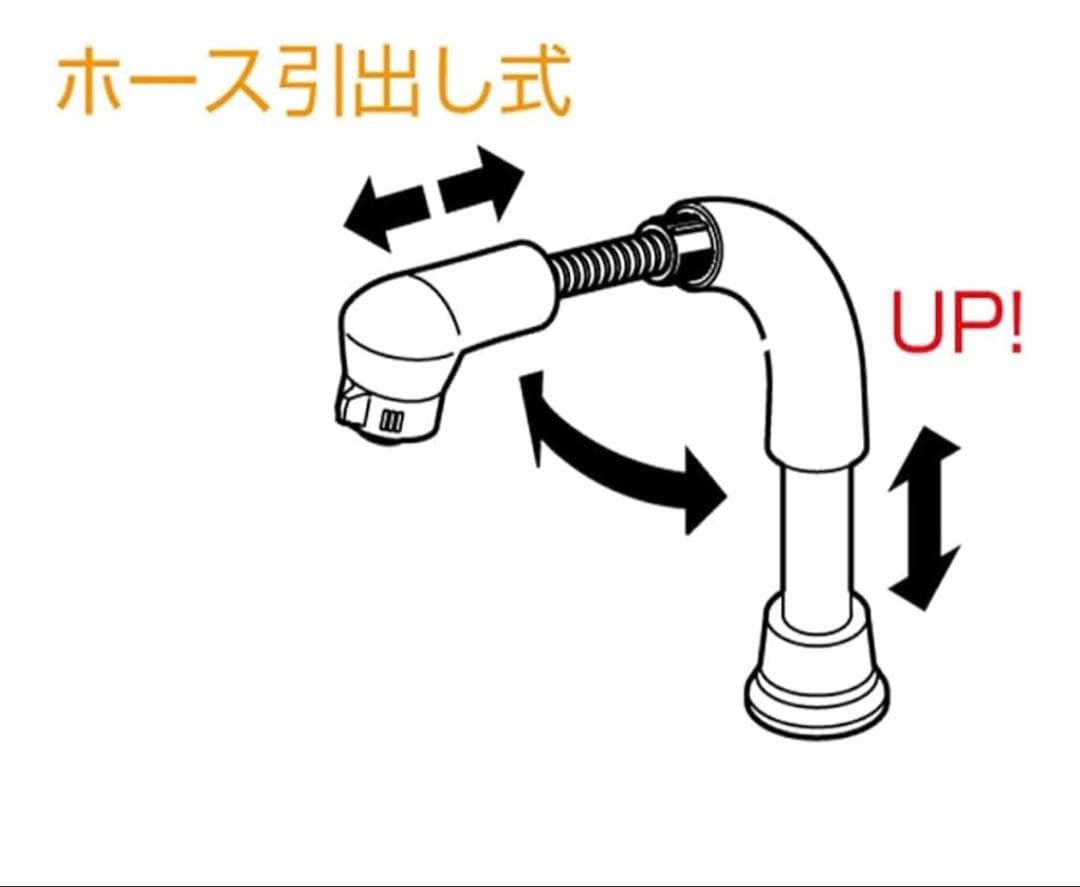 専用　SANEI(サンエイ) 洗面用 引き出しホース1m 吐水切替日本製