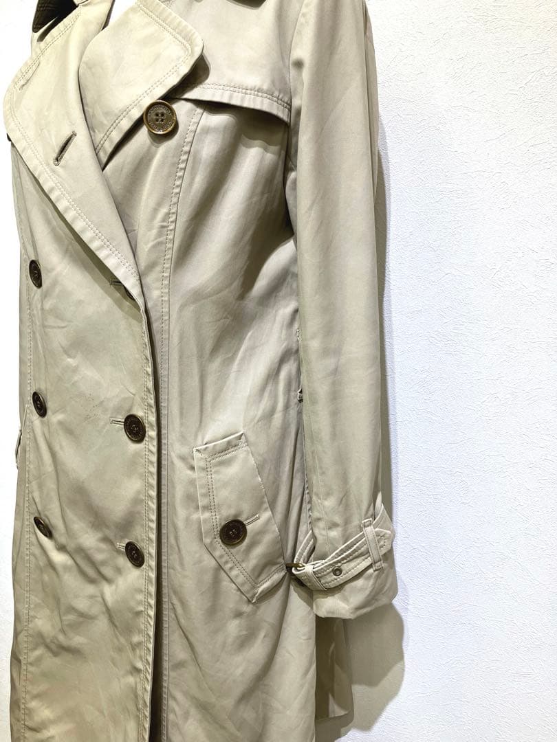 バーバリーブルーレーベル トレンチコート 38 ライナーベルト　ノバチェック
