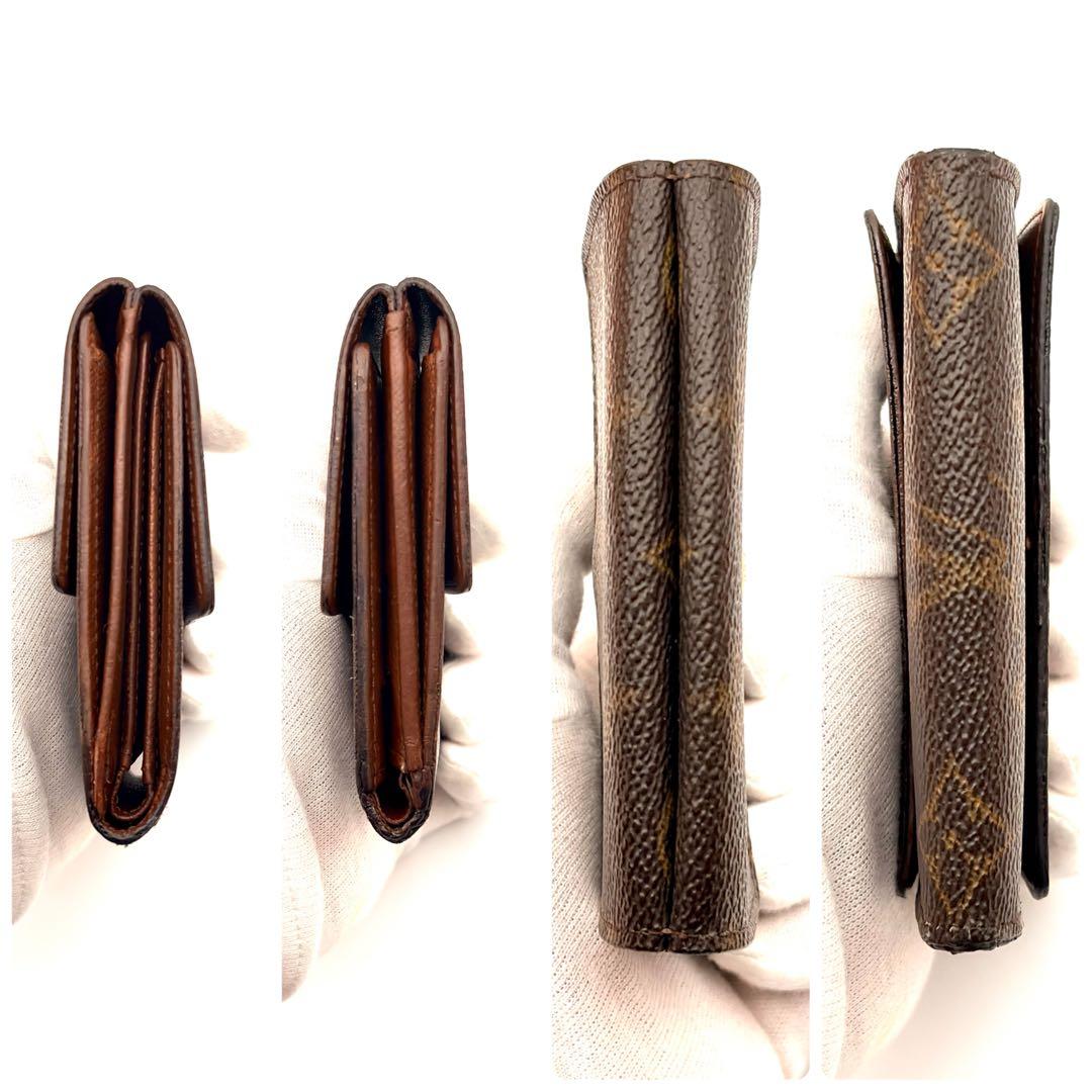 【美品】ルイヴィトン モノグラム ポルトモネ ビエ カルトクレディ 折り財布