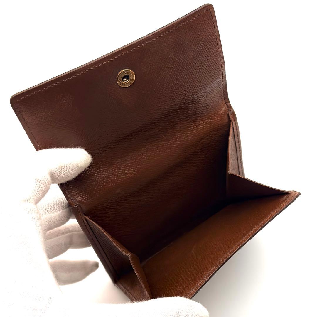 【美品】ルイヴィトン モノグラム ポルトモネ ビエ カルトクレディ 折り財布