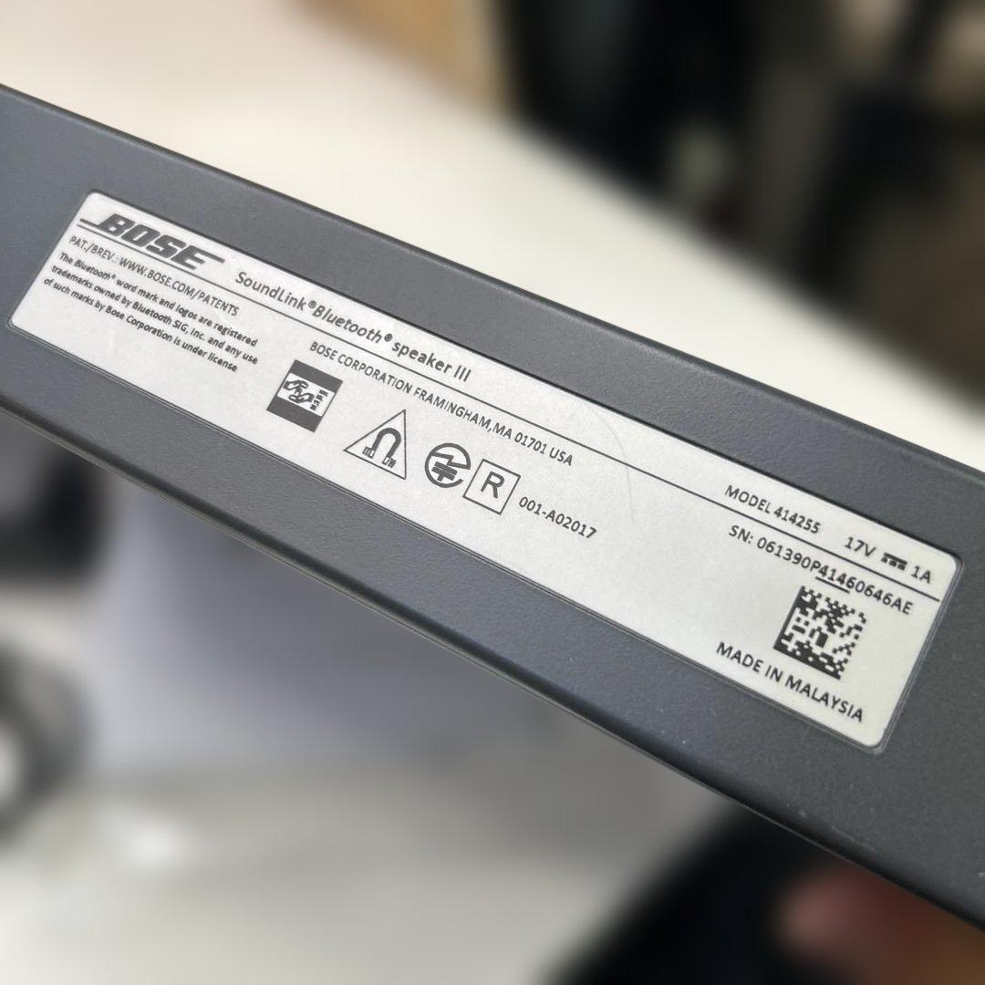 スピーカー・ウーファー 7265 BOSE SoundLink Bluetoothspeaker III