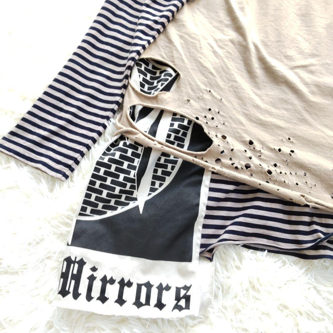 メゾン ミハラ ヤスヒロ レイヤードダメージ ロングTシャツ46