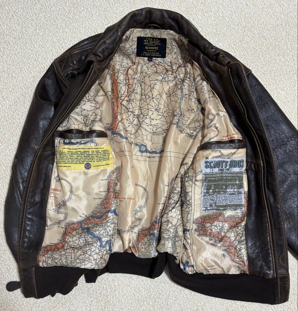 Schott ショット A-2フライトジャケット ダークブラウン