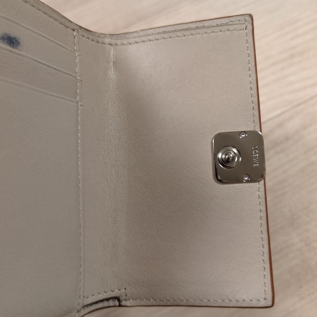 LOEWE 三つ折り財布 アナグラム ライトゴースト 箱付 バーティカルスモール