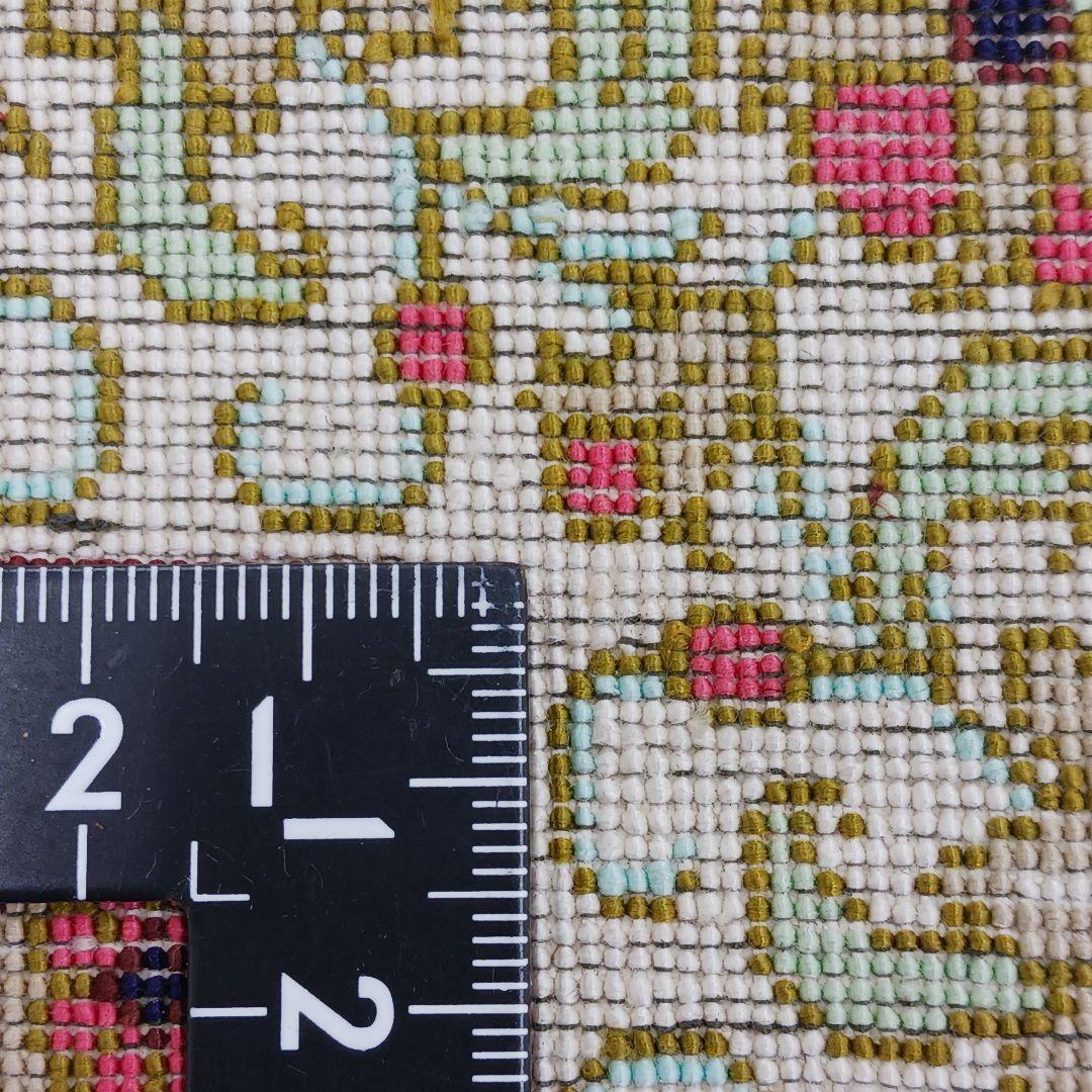 Y3348 高級ペルシャ絨毯 クム産 シルク100% 手織り90万ノット