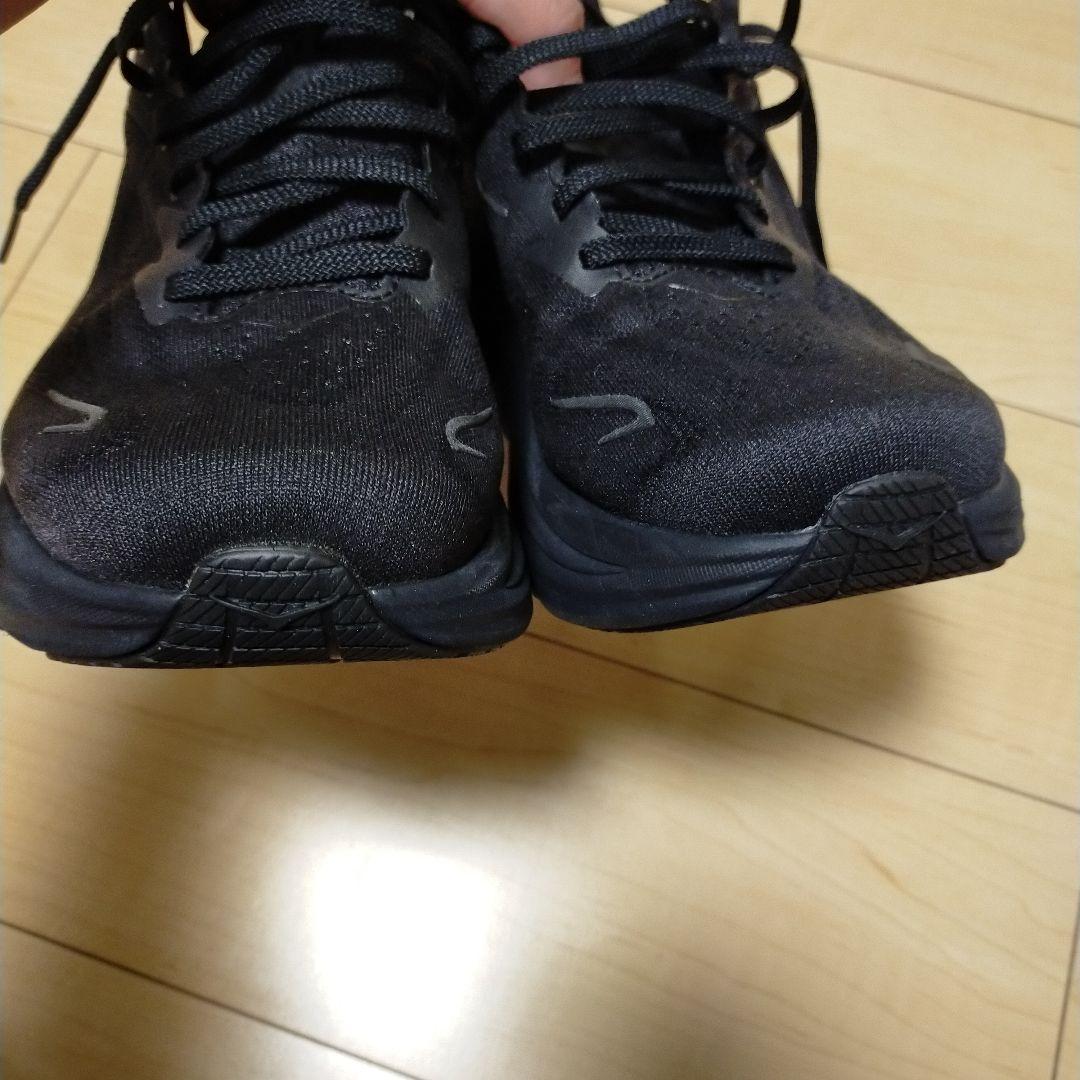 (美品)HOKA クリフトン10 エクストラワイド　26cm ブラック