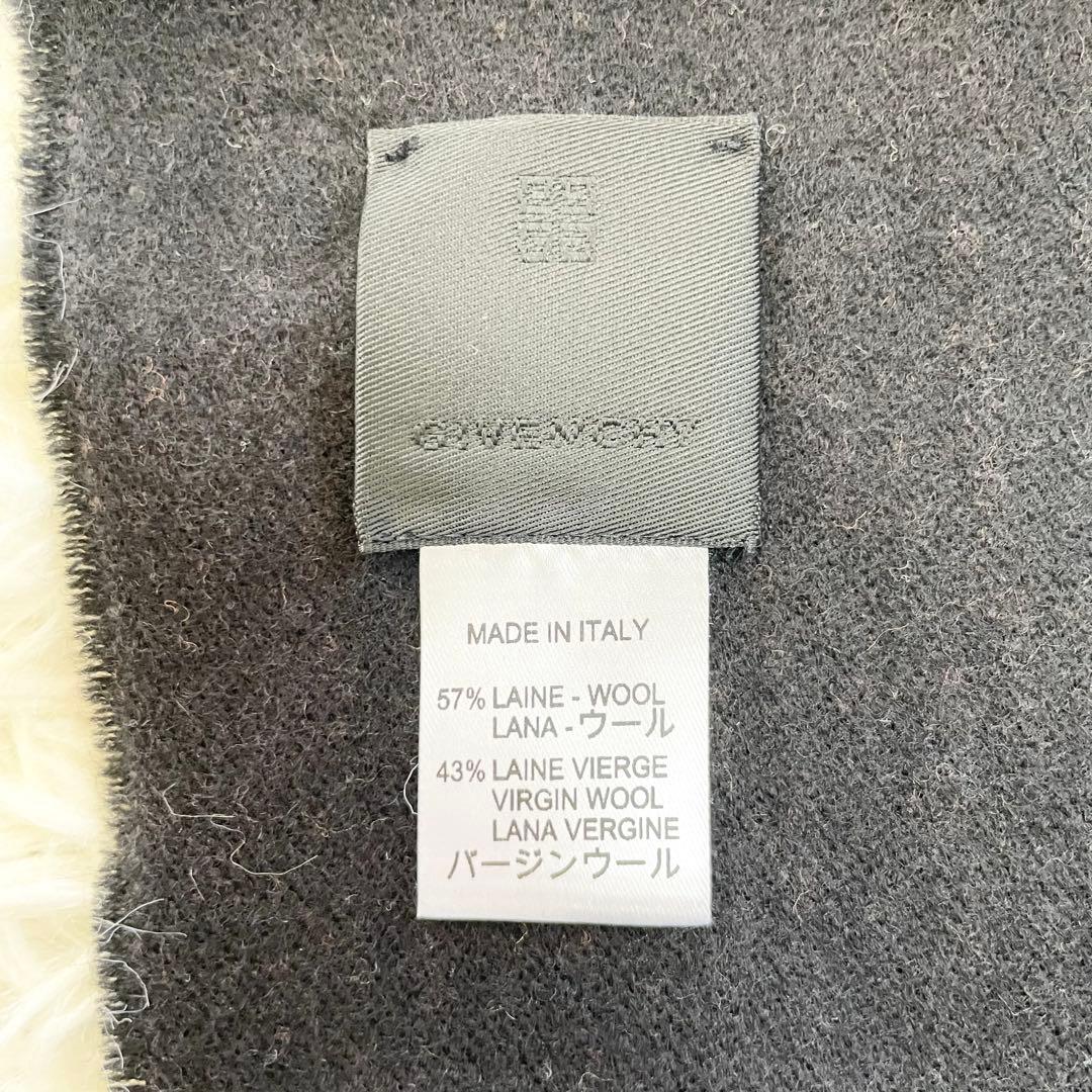 【横田】 GIVENCHY ジバンシー ロゴ ウール マフラー