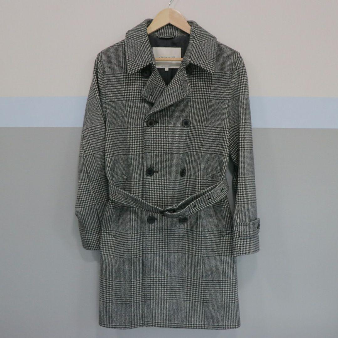 MACKINTOSH グレンチェック ウールコート 34サイズ