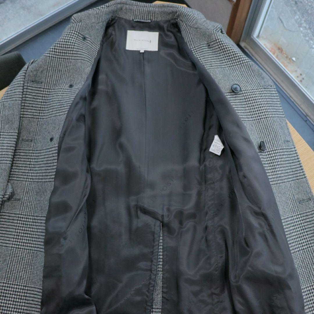 MACKINTOSH グレンチェック ウールコート 34サイズ