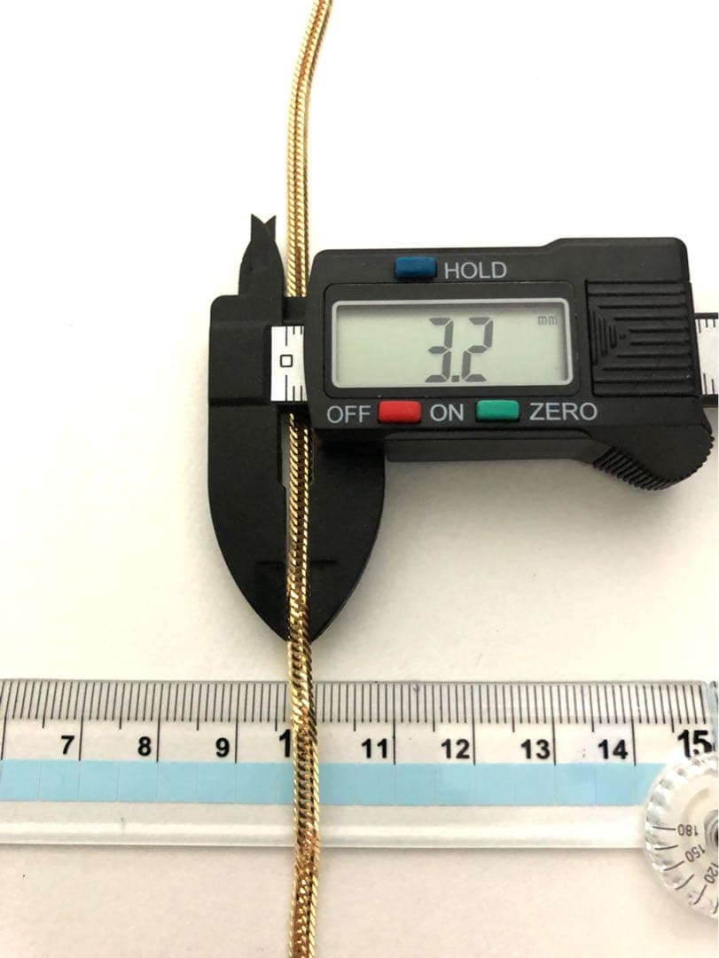 K18喜平ブレスレット　12面トリプルカット　約16cm