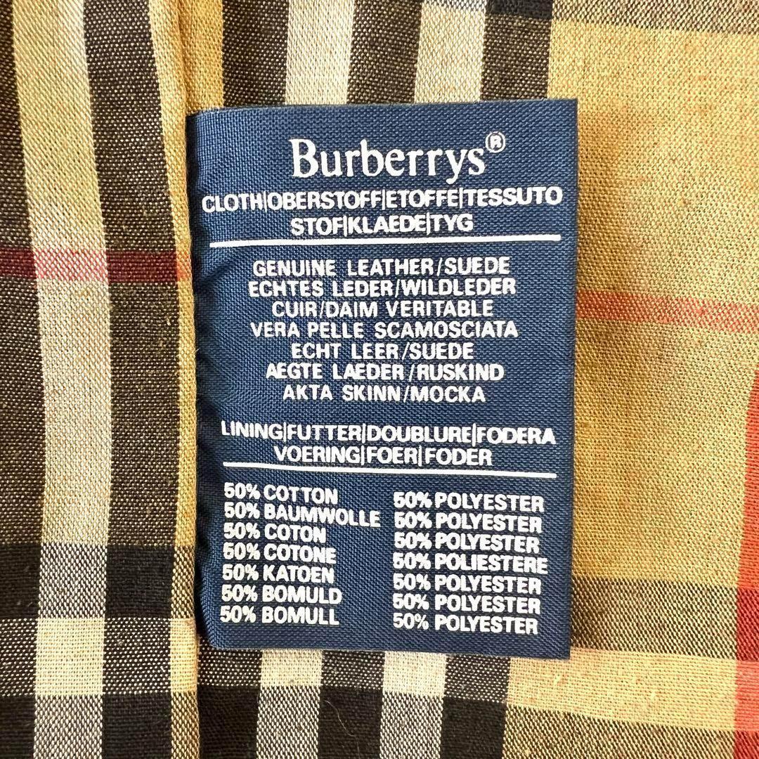 ⭐*️様 希少✨BURBERRY バーバリー レザージャケット コート ノバチェ