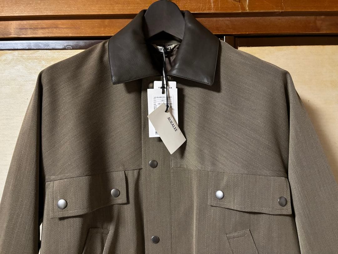 ジャケット・アウター AURALEE TWILL LAMINATE HUNTING BLOUSON