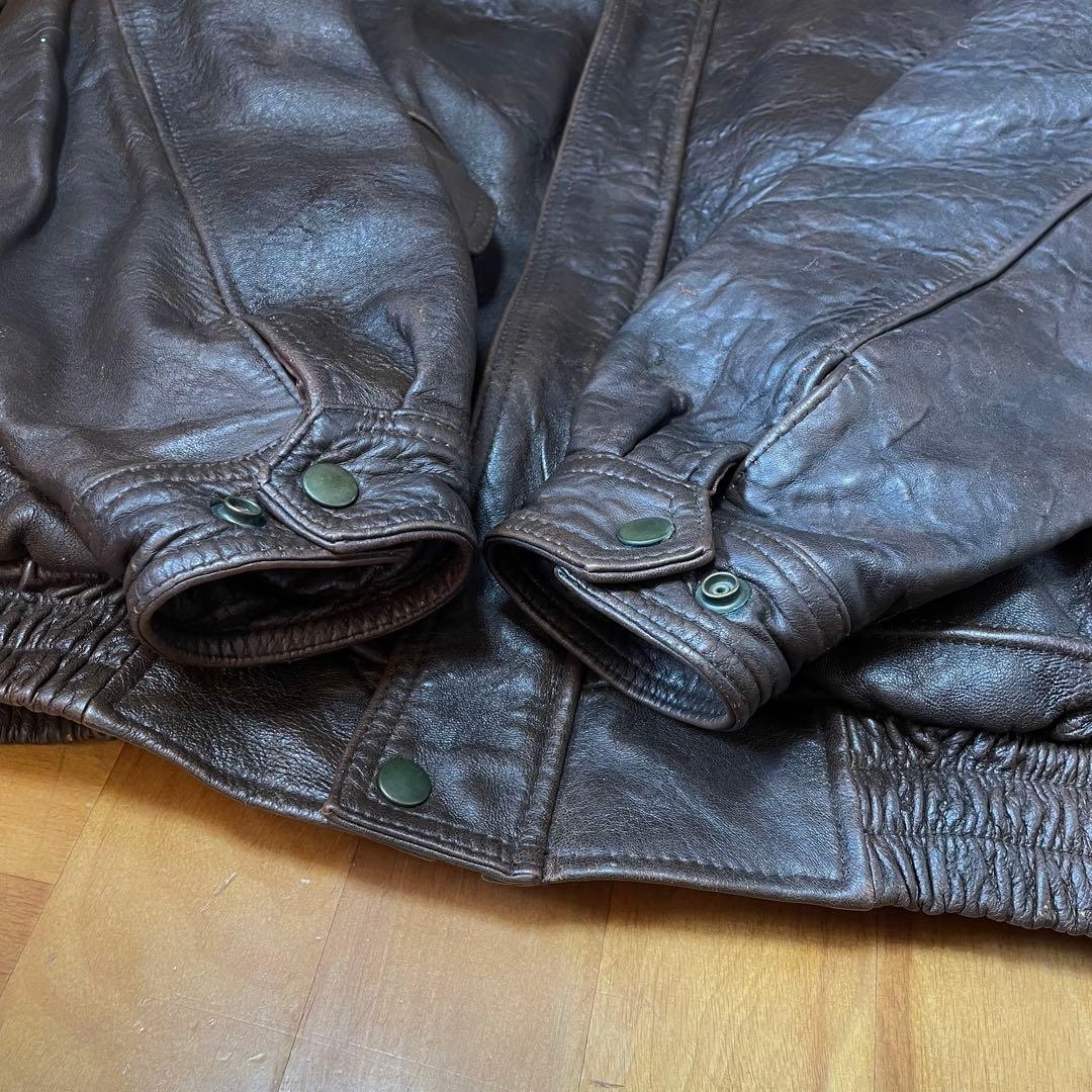 ジャケット・アウター 90s A-2 Leather Flight Jacket VINTAGE