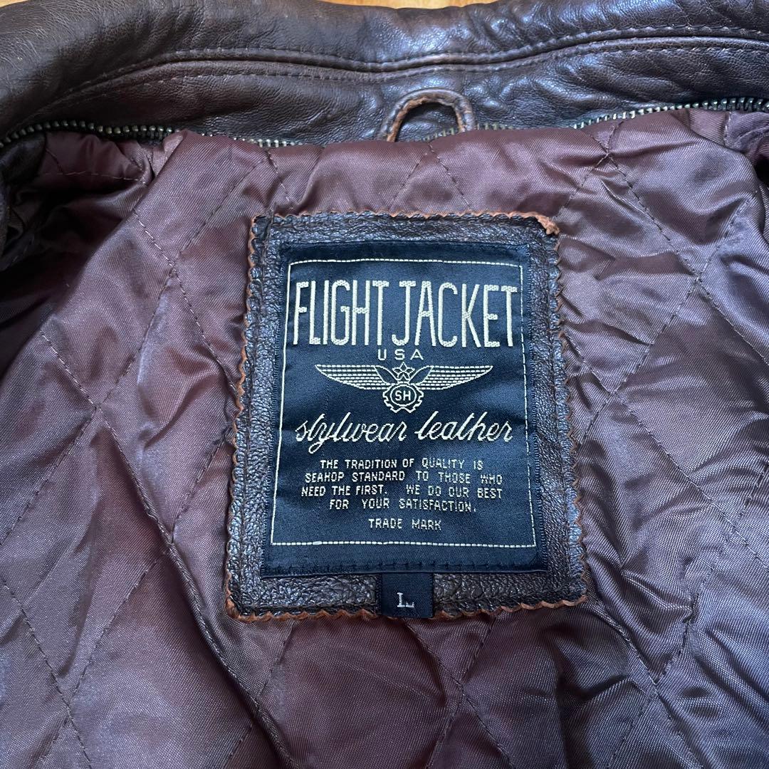 ジャケット・アウター 90s A-2 Leather Flight Jacket VINTAGE
