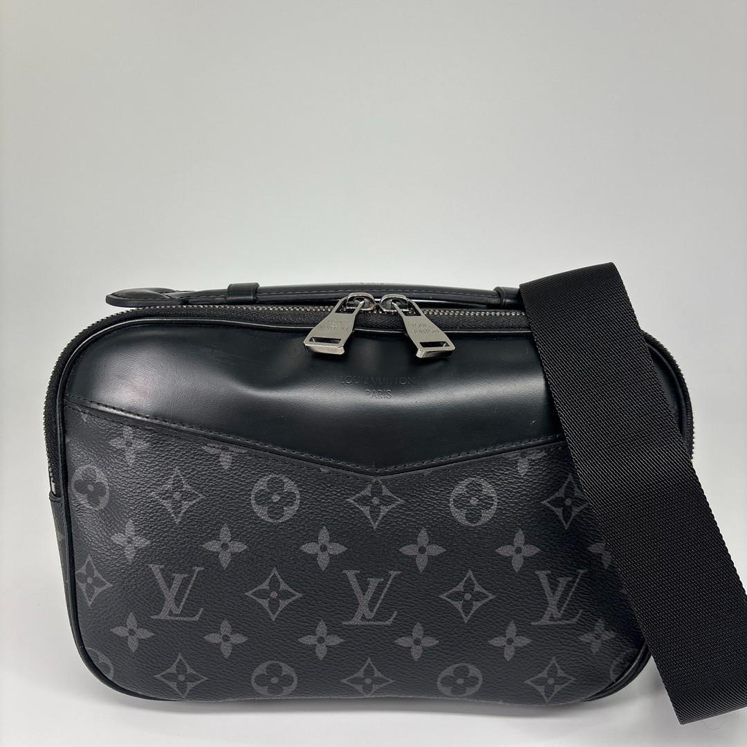 超極美品 ルイヴィトン モノグラムエクリプス バムバッグ M42906 ブラック