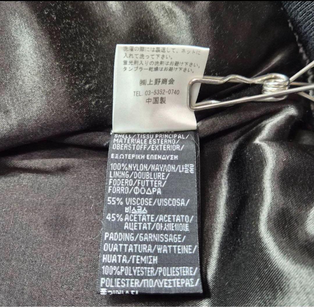 【美品】Schott MA-1 フライトジャケット ロゴ刺繍 ワッペン 黒 M