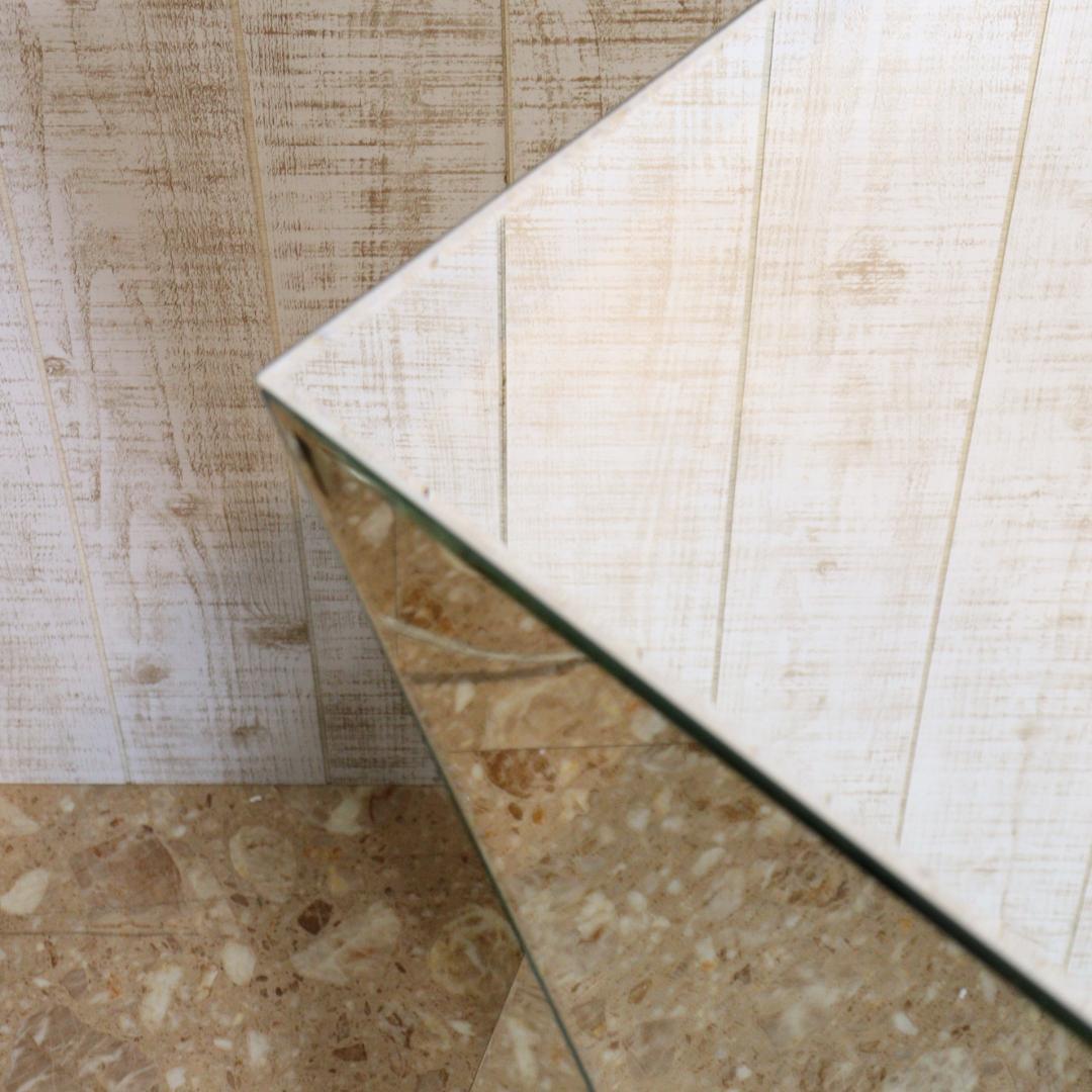 ミラー サイドテーブル ナイトテーブル コンソール フラワースタンド