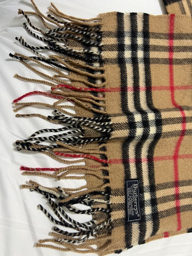BURBERRYバーバリー マフラー カシミヤ100%ノバチェック