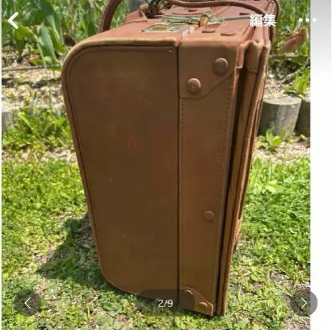 希少 初代小泉トランク 午後の紅茶未使用品 本革