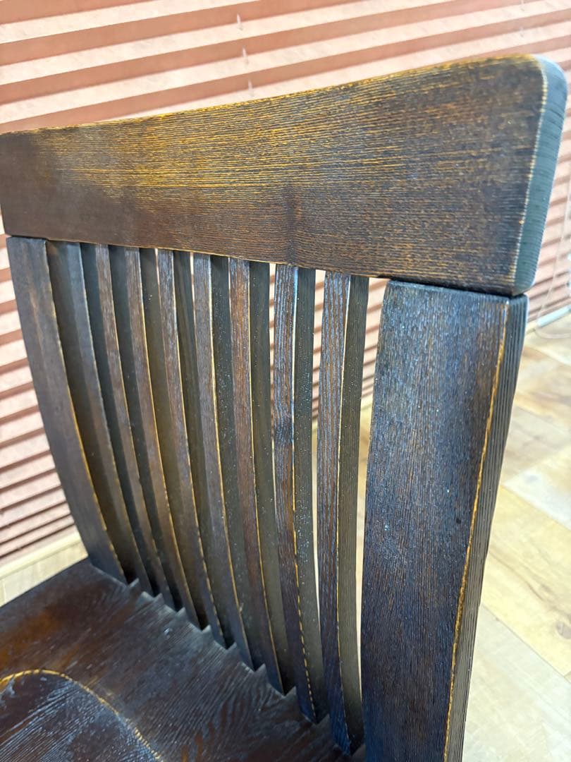 回転座椅子　無垢　和モダン　和室　タモ材　オーク材