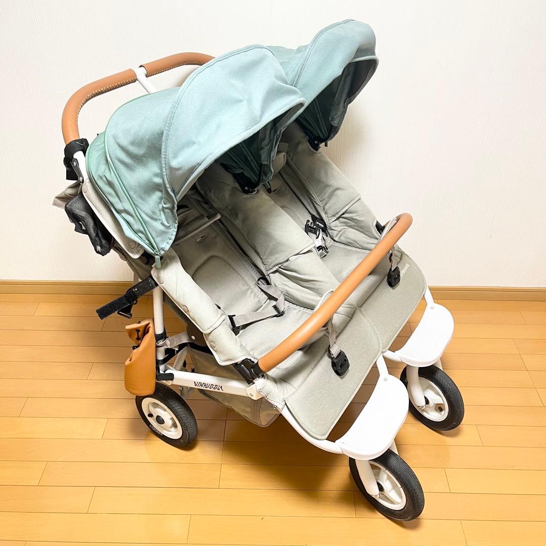 人気色 エアバギー ココダブル EX フロムバース 双子 ベビーカー 二人乗り