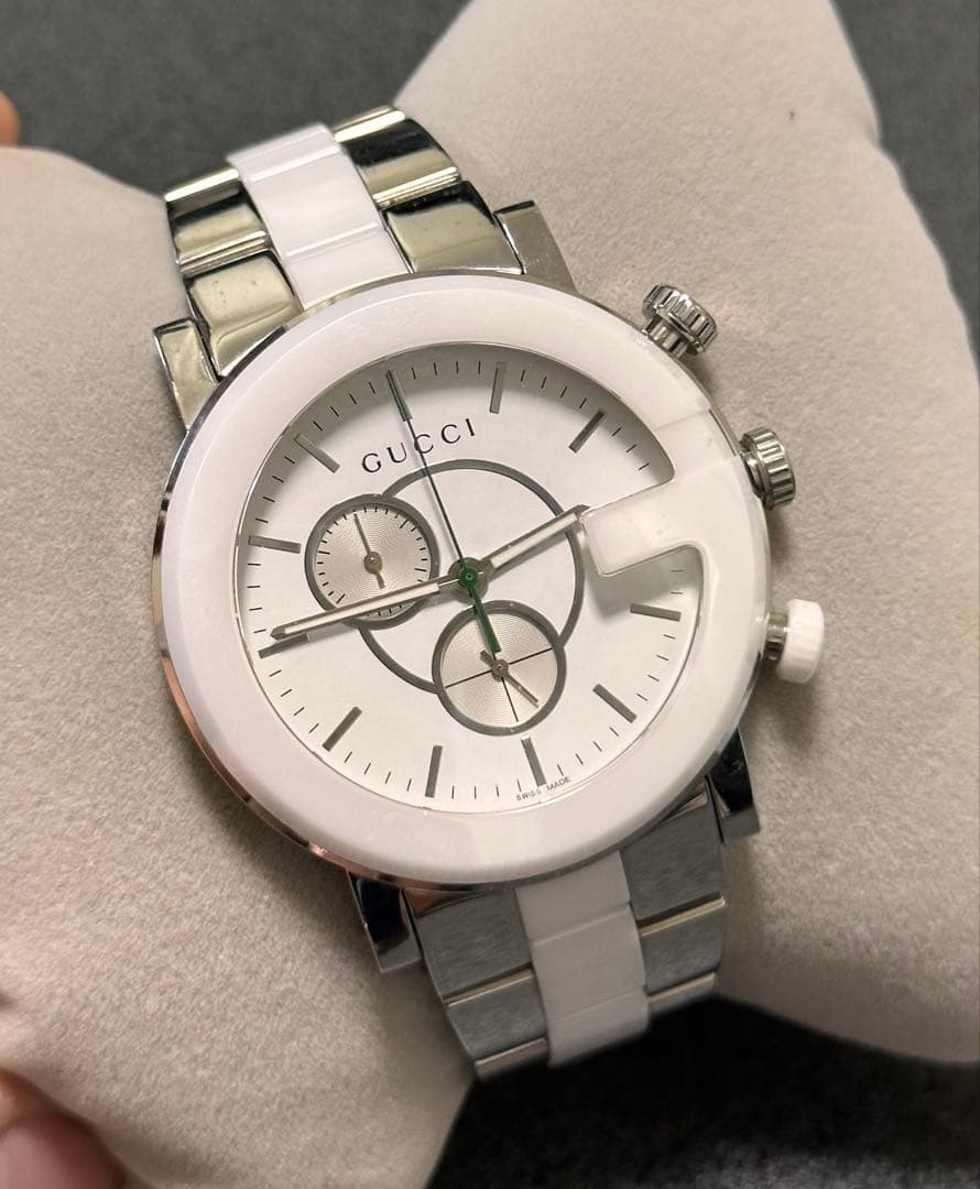 希少 GUCCI グッチ101M Gクロノ 腕時計 セラミック セラミック