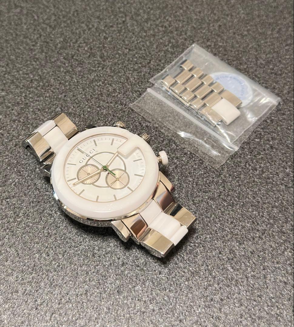 希少 GUCCI グッチ101M Gクロノ 腕時計 セラミック セラミック