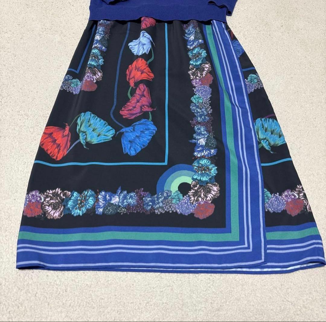 Paul Smith ポールスミス・花柄ワンピース ロング丈・Sサイズ