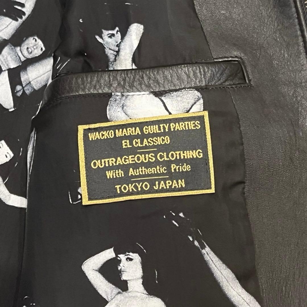 WACKO MARIA BMS限定 スタースタッズ シングルライダースジャケット