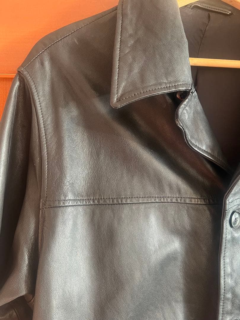 yoke 24ss Goat Leather Car Coat サイズ2