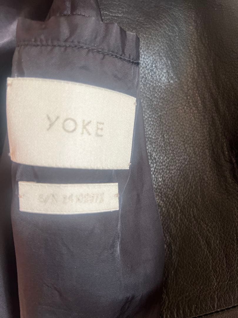 yoke 24ss Goat Leather Car Coat サイズ2