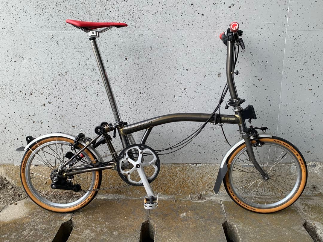 ■Brompton S6L Raw-Lacquer Barbour カスタム■