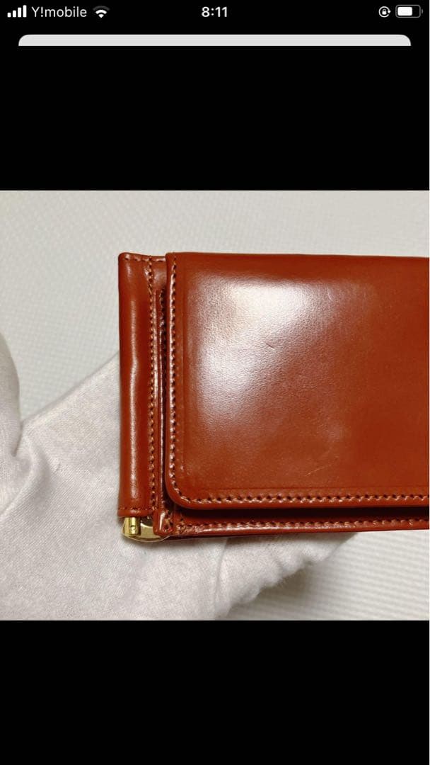 未使用　GLEN グレンロイヤル　マネークリップ　札バサミ　ブラウン