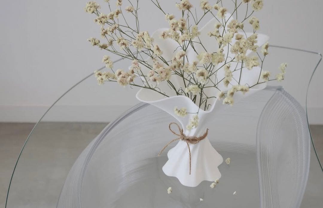 【+0.2 TABANE】花束の形のフラワーベース　花瓶