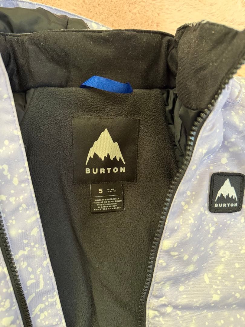 BURTON キッズ スキーウェア 上下セット 雪遊び　スノボ 100-110