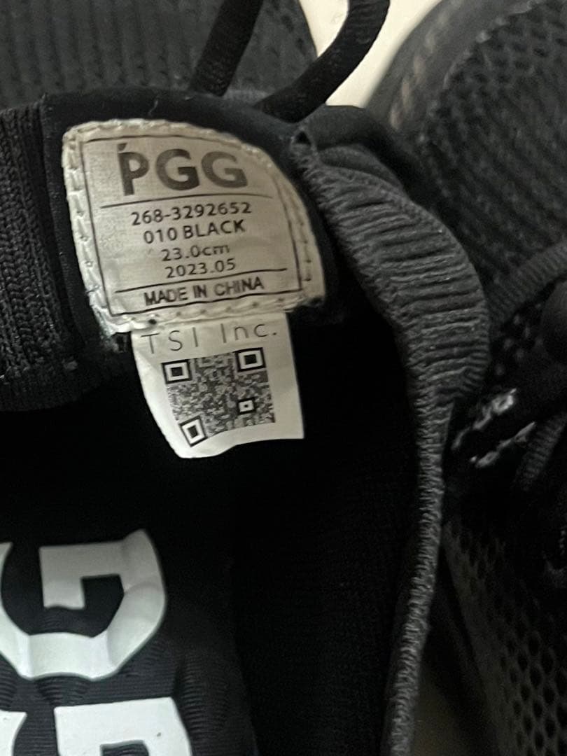 PGG レディース◾️スパイクレス　シューズ◾️ ブラック　レディース