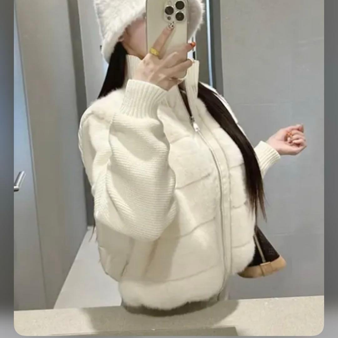 2WAYニットスリーブエコファーダウンジャンパー・B013059