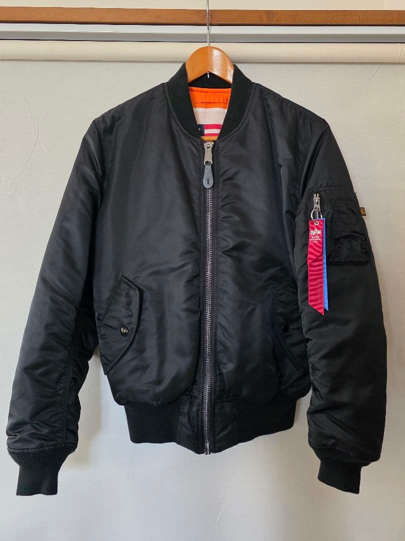 月*様 【ALPHA】 MA-1フライトジャケット ブラック Sサイズ