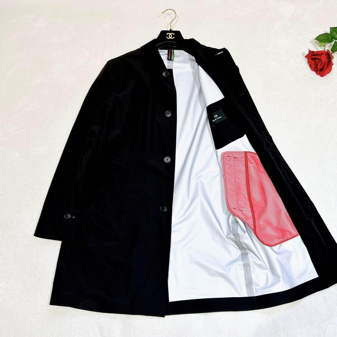 未使用✨　ps Paul Smith ステンカラー　コート　ナイロン　黒　XL