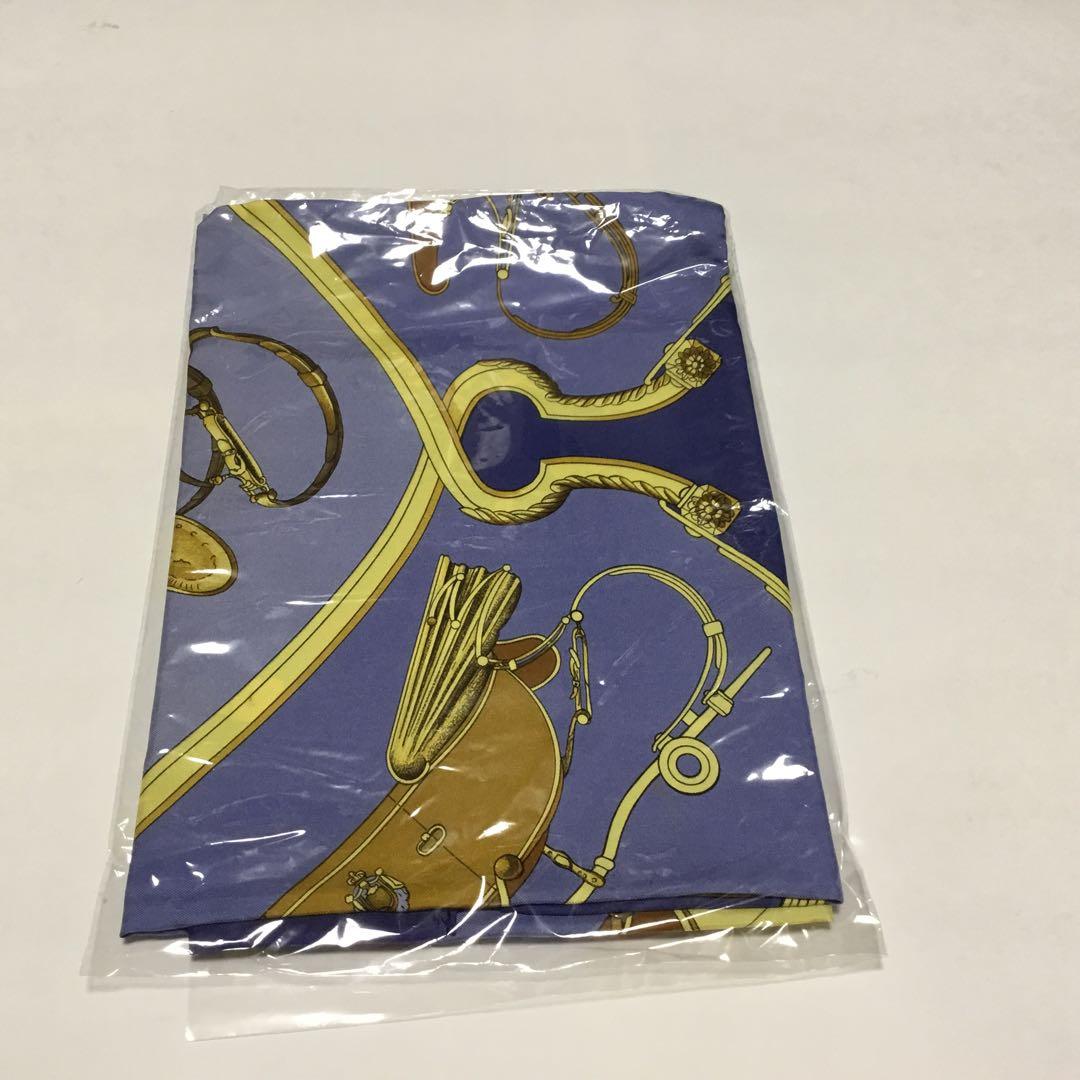 HERMÈS SPRINGS シルクスカーフ パープル系